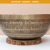 Chuông Xoay Himalaya Vàng Khắc Chú Om Mani Padme Hum | D3# | Ø22.5cm | 1.34kg