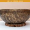 Chuông Xoay Himalaya Màu Cọp Khắc Full Moon | E3 | Ø22.5cm | 1.3kg