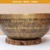Chuông Xoay Himalaya Vàng Khắc Chú Om Mani Padme Hum | D3 | Ø22cm | 1.25kg