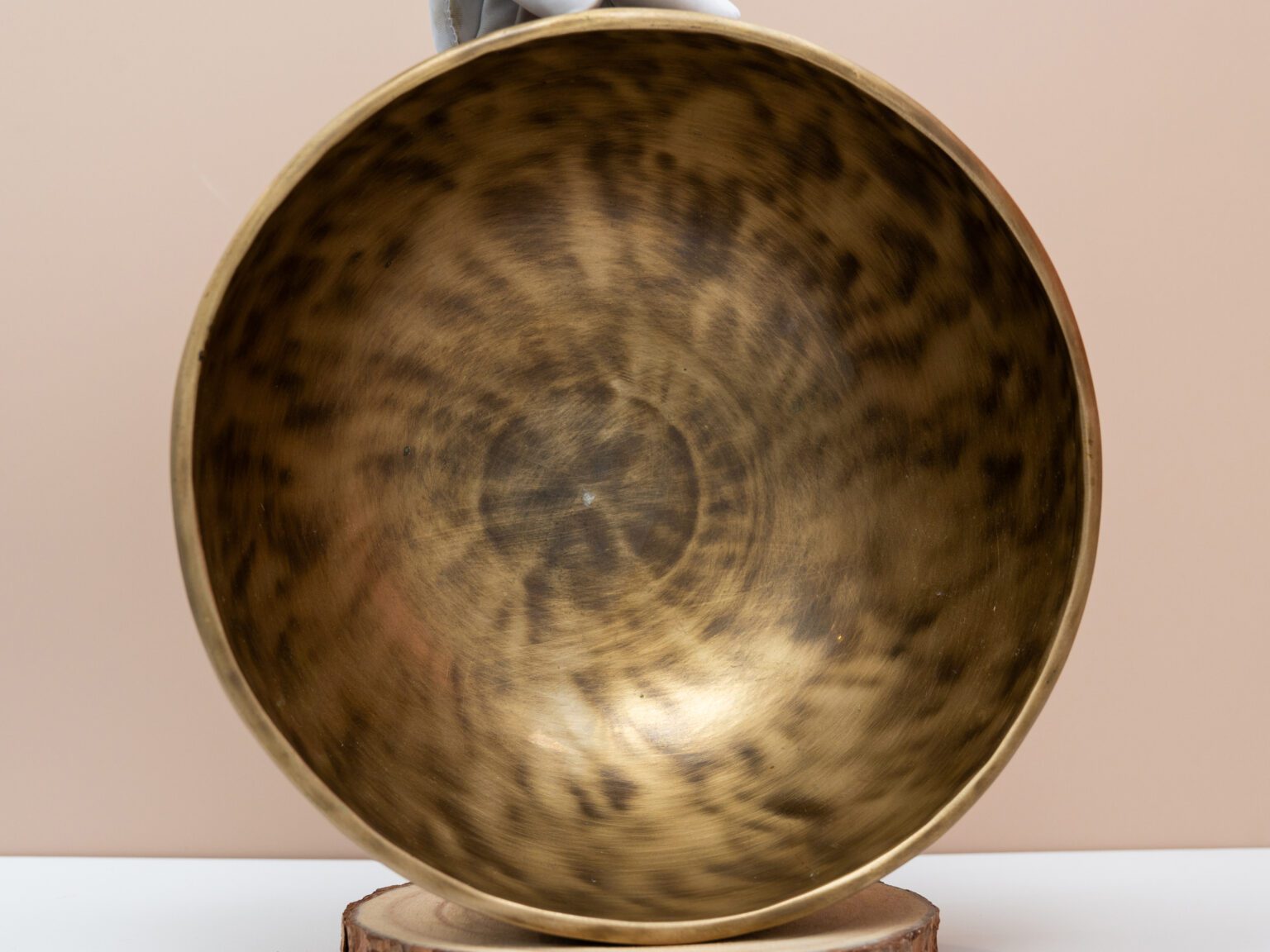 Chuông Xoay Himalaya Màu Cọp Khắc Full Moon | F3# | Ø20.5cm | 1.2kg