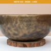Chuông Xoay Himalaya Màu Cọp Khắc Full Moon | D3# | Ø21cm | 1.1kg