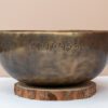 Chuông Xoay Himalaya Màu Cọp Khắc Full Moon | D3# | Ø21cm | 1.1kg
