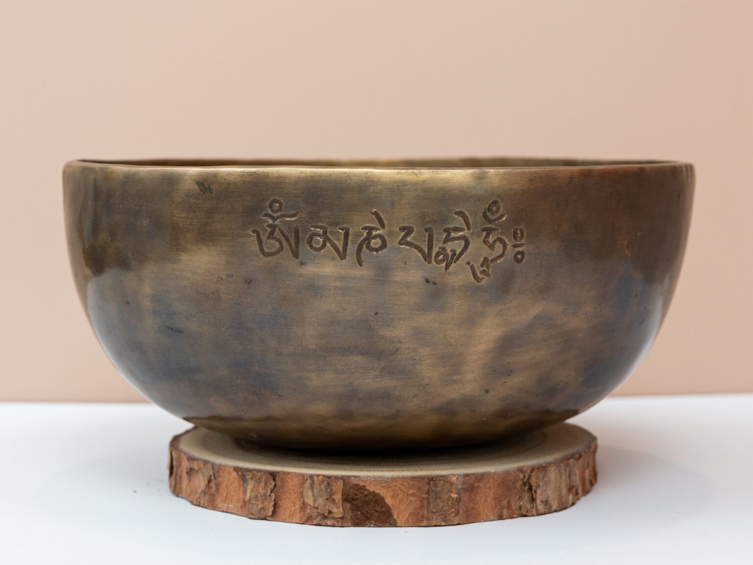 Chuông Xoay Himalaya Màu Cọp Khắc Full Moon | D3# | Ø21cm | 1.1kg