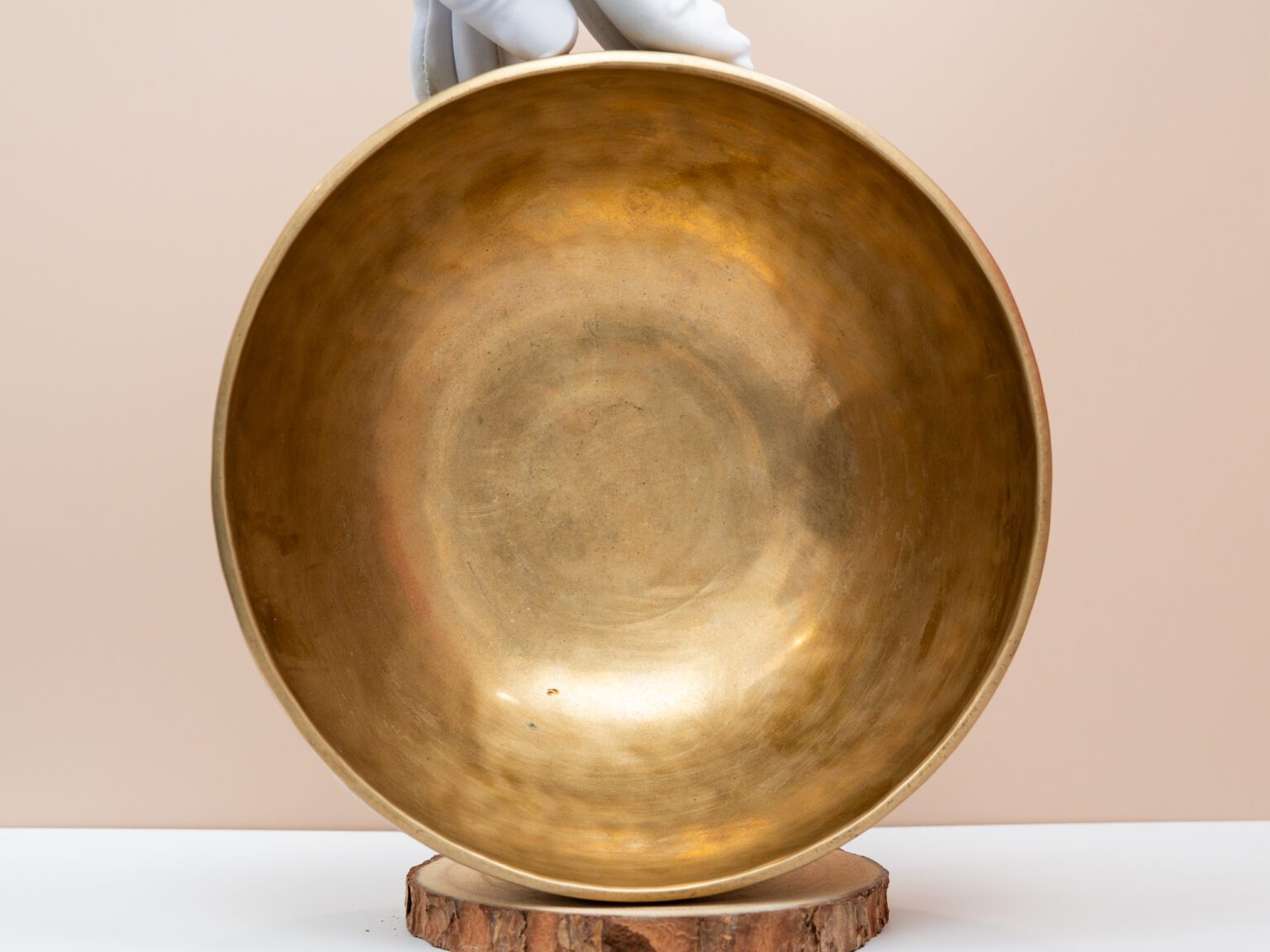 Chuông Xoay Himalaya Vàng Trơn Note F3 | Ø22.5cm | 1.45kg