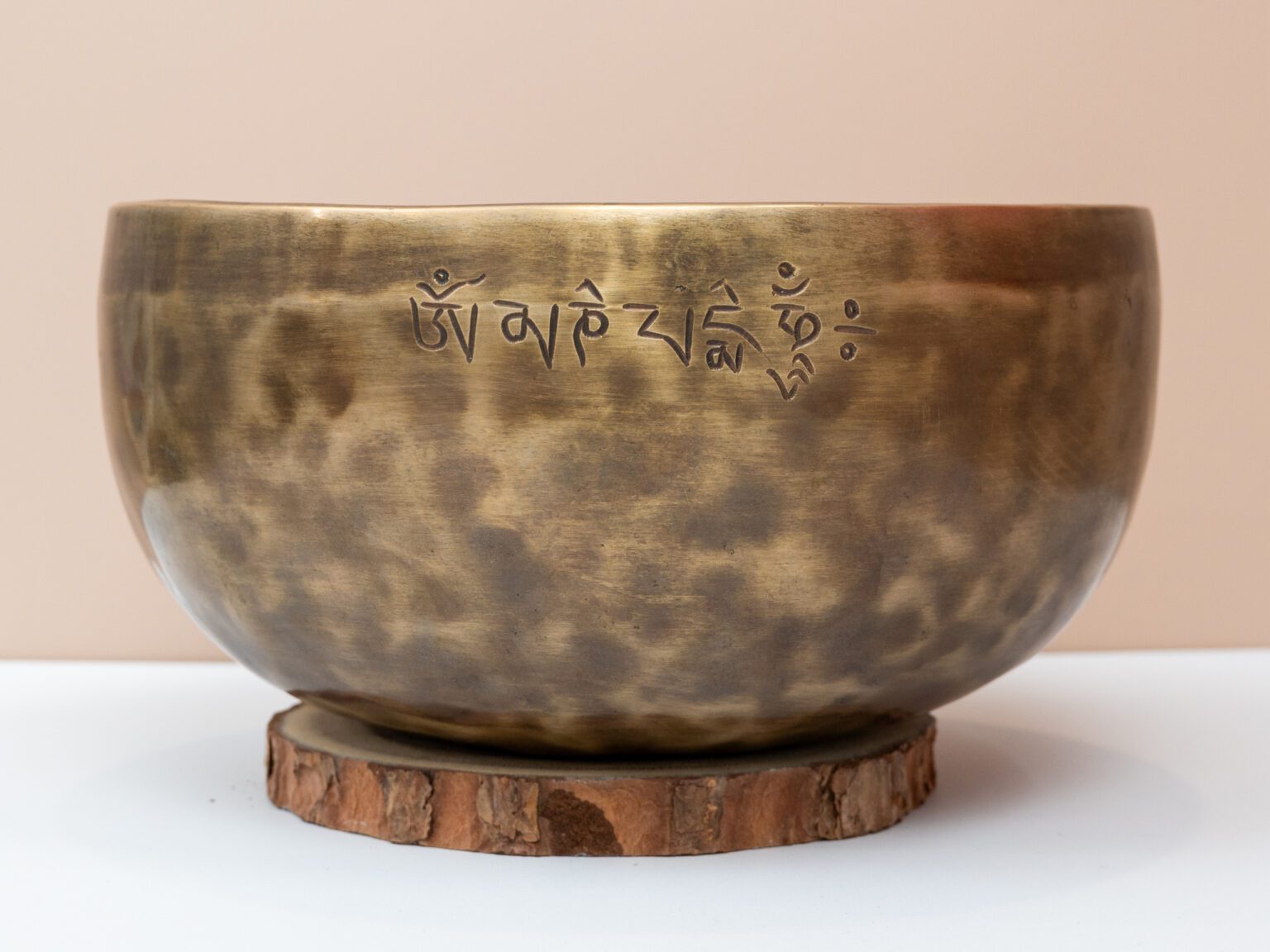 Chuông Xoay Himalaya Màu Cọp Khắc Full Moon | E3 | Ø22cm | 1.6kg