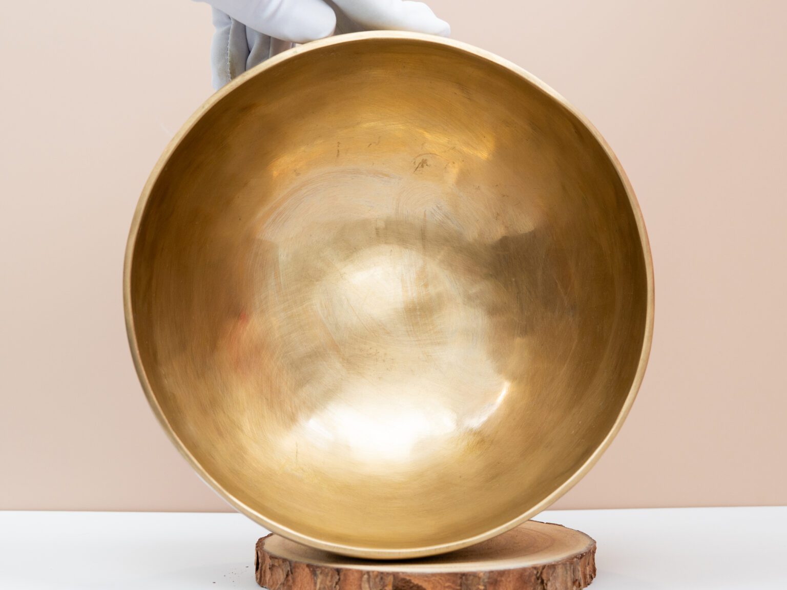 Chuông Xoay Himalaya Vàng Trơn Note F3 | Ø21cm | 1.50kg