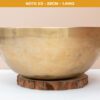 Chuông Xoay Himalaya Vàng Trơn Note E3 | Ø22cm | 1.41kg