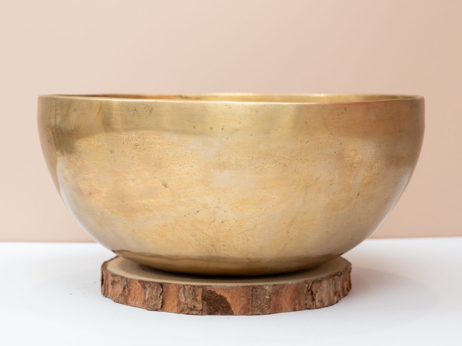 Chuông Xoay Himalaya Vàng Trơn Note E3 | Ø22cm | 1.41kg