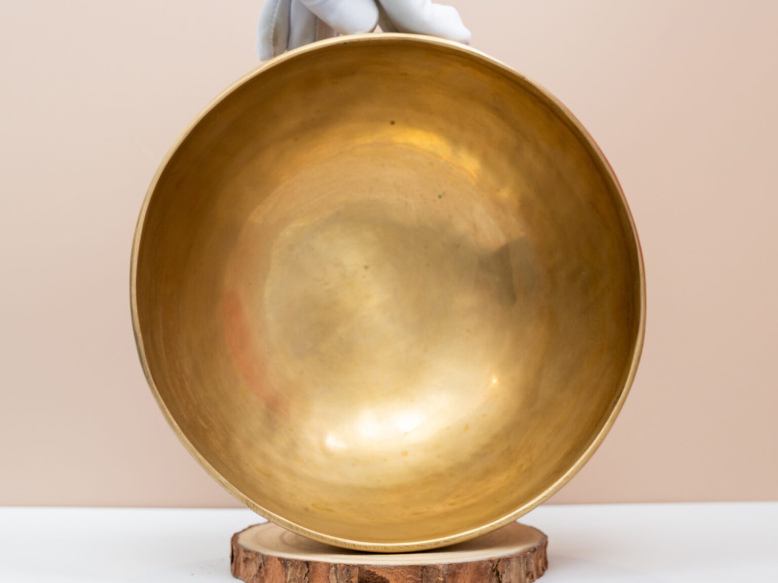 Chuông Xoay Himalaya Vàng Trơn Note E3 | Ø22cm | 1.41kg