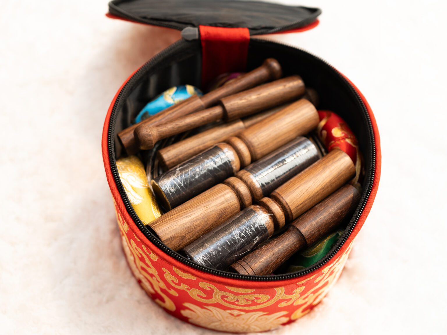 Bộ Chuông Máy Khắc Hoạ Tiết 7 Luân Xa 3.15kg - Set#2