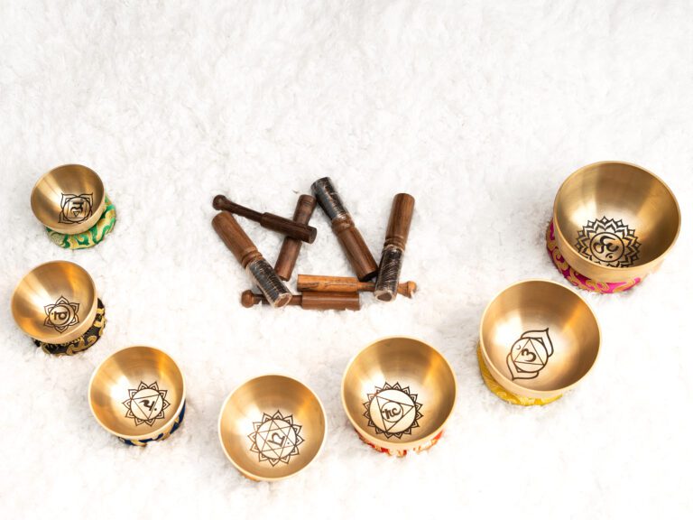 Bộ Chuông Máy Khắc Hoạ Tiết 7 Luân Xa 3.5kg – Set#1