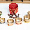 Bộ Chuông Máy Khắc Hoạ Tiết 7 Luân Xa 3.5kg – Set#1