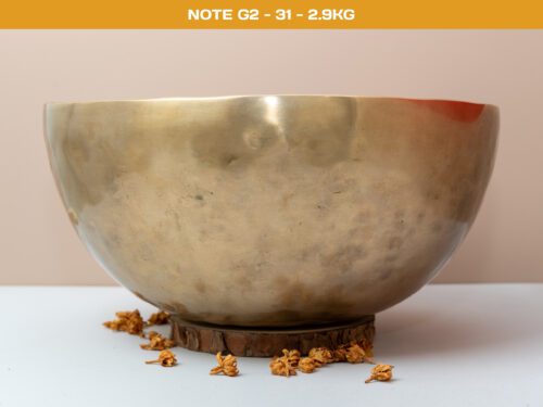 Chuông Xoay Himalaya Vàng Trơn Note G2 | Ø31cm | 2.9kg