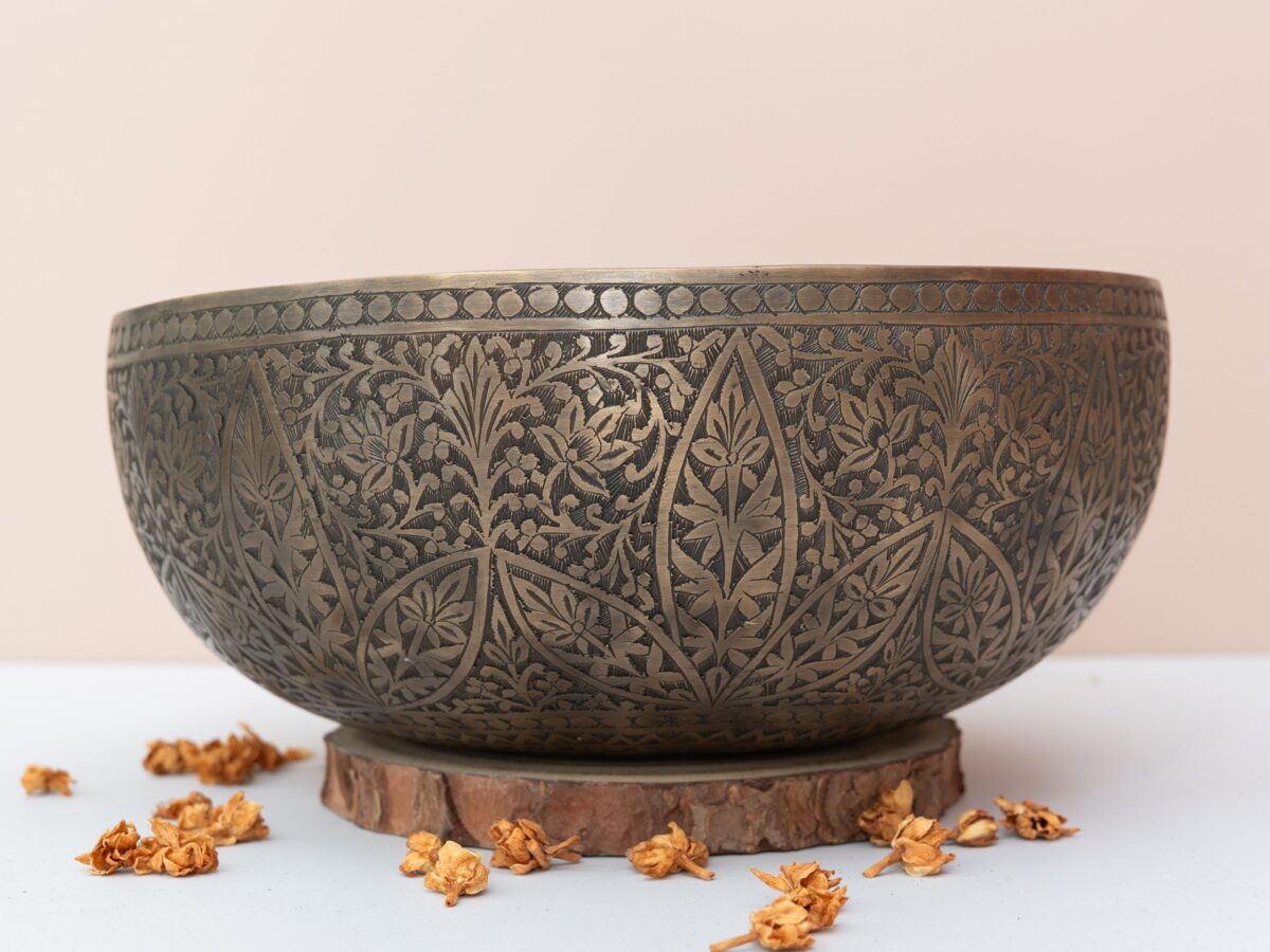 Chuông Xoay Himalaya Cổ (Antique Bowl) ~42 Năm | Note D3# | Ø 23cm | 1.70kg