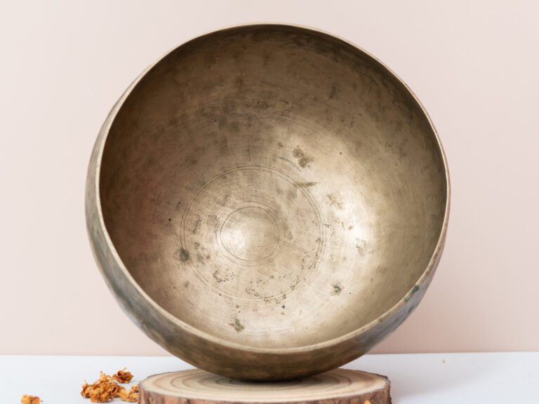 Chuông xoay Himalaya cổ Note F4 dáng Thadobati 20cm Madahuma