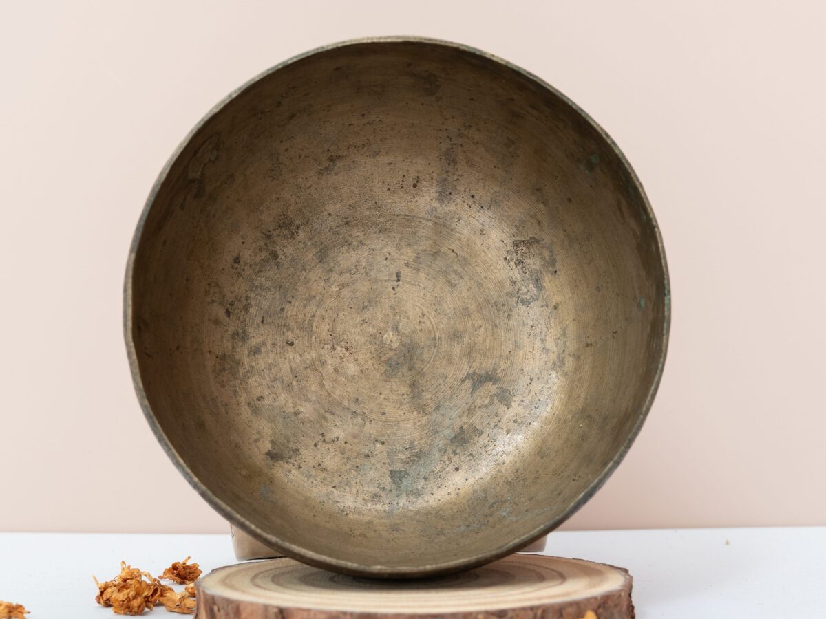 Chuông Xoay Himalaya Cổ (Antique Bowl) | E3 | Ø17cm | 0.68kg