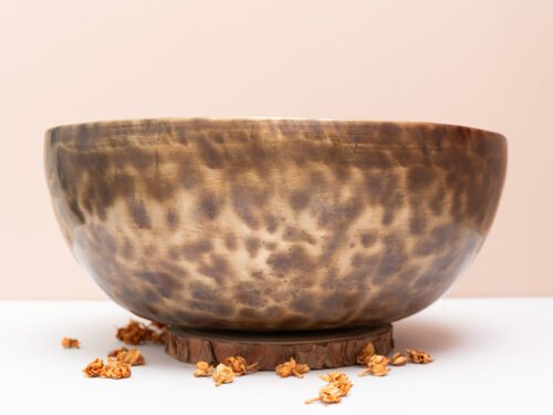 Chuông Xoay Himalaya Màu Vàng Cọp Hàng Decor | G2 | Ø29cm | 2.4kg