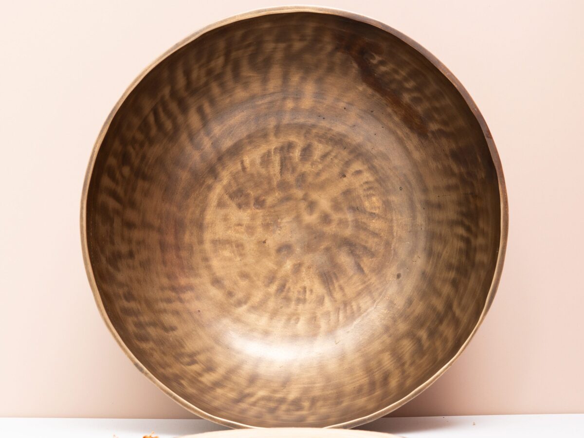 20260422-DSC00033 Chuông Xoay Himalaya Màu Vàng Cọp Hàng Decor | G2 | Ø29cm | 2.4kg