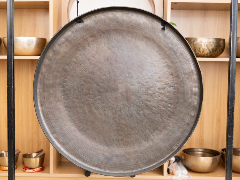 Gong Nepal Khắc Biểu Tượng Mandala Note D2# | Ø 70cm | 8.25kg