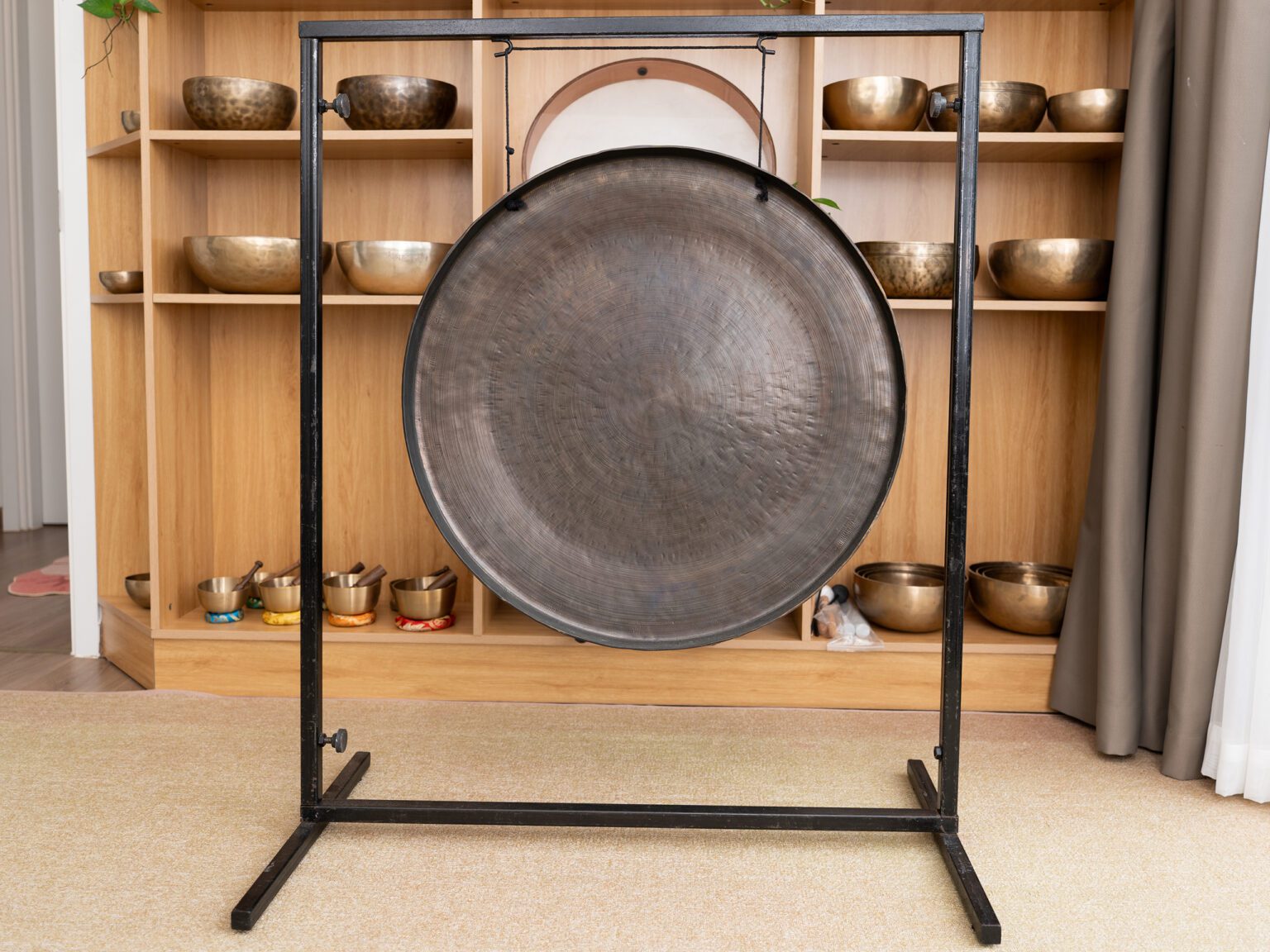 Gong Nepal Khắc Biểu Tượng Mandala Note D2# | Ø 70cm | 8.25kg