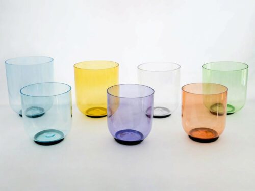 Bộ 7 Chuông Thạch Anh Pha Lê Xuyên Thấu | Pure Aura Series | 5.25–6.75”