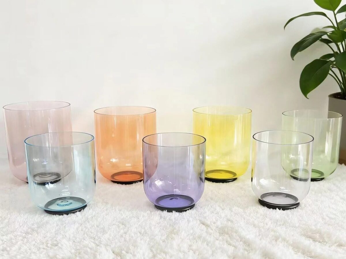 Bộ 7 Chuông Thạch Anh Pha Lê Xuyên Thấu | Pure Aura Series | 5.25–6.75”