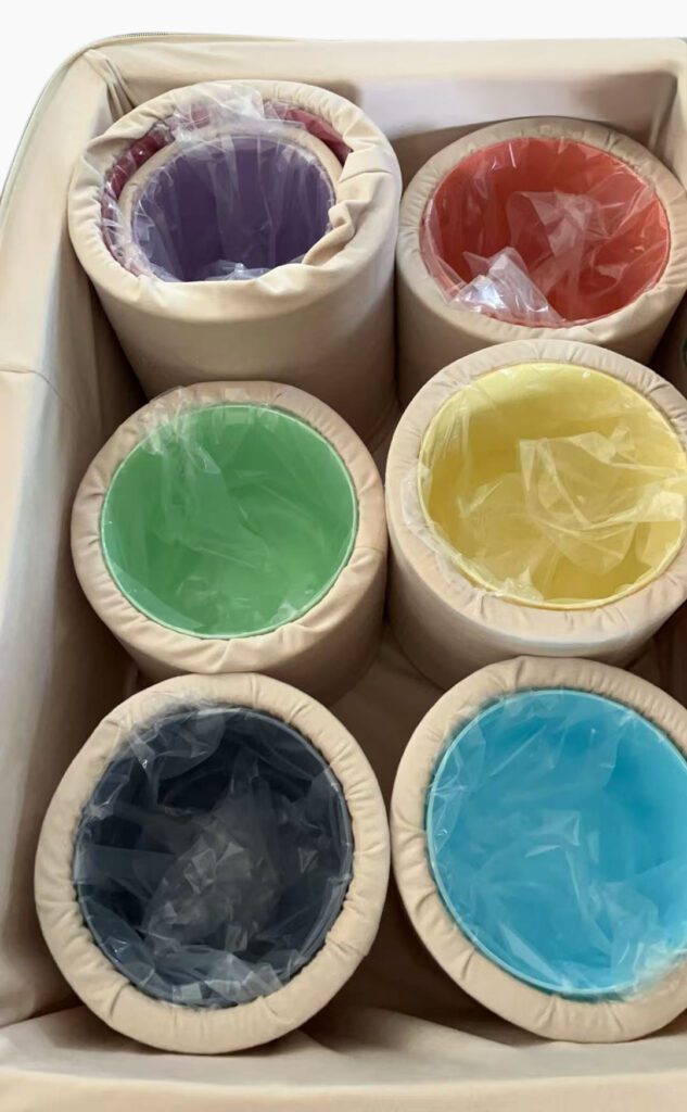 Clear Chakra Bowl Set Bag 1