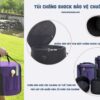 Túi chống sốc bảo vệ chuông tím, đệm 4cm.