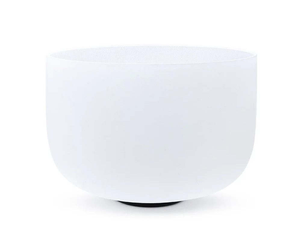 11-White Frosted Crystal Singing Bowl 05 Chuông thạch anh 11 inch Màu Trắng (White Frosted) CDEFGAB