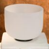 8-White Frosted Crystal Singing Bowl 02 Chuông thạch anh 8 inch Màu Trắng (White Frosted) CDEFGAB