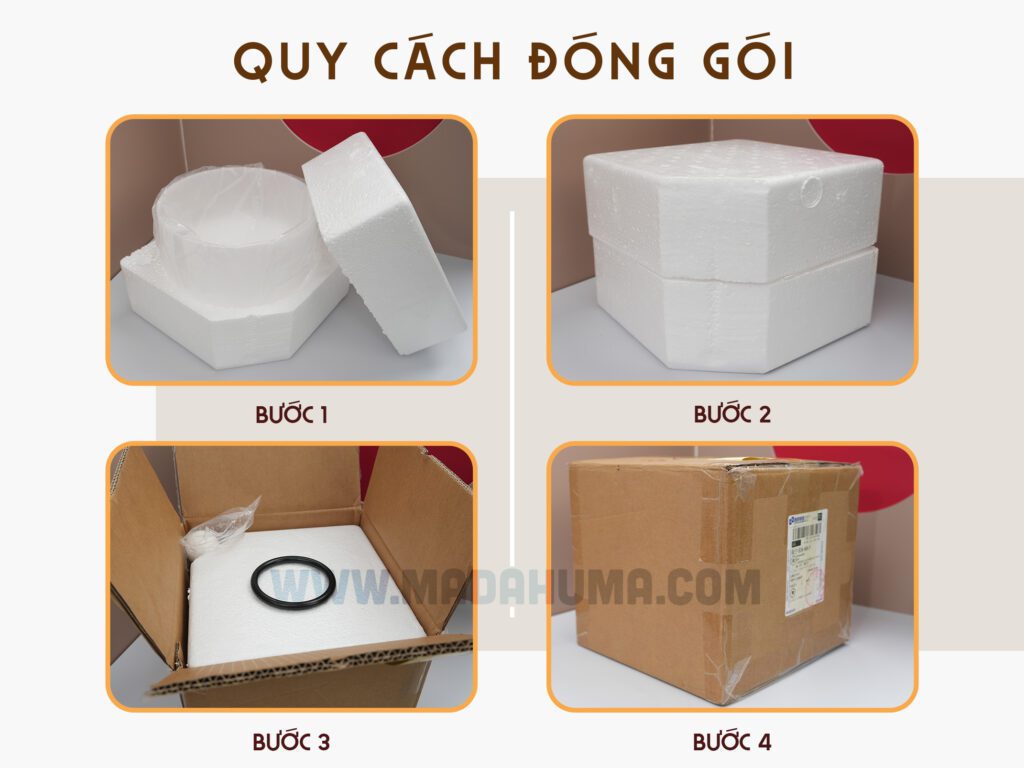 Quy cách đóng gói Chuông Thạch Anh White Frosted f7f8f8
