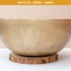 Chuông Xoay Himalaya Vàng Trơn Note D3# | Ø23cm | 1.45kg