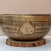 Chuông Xoay Himalaya Vàng Khắc Chú Om Mani Padme Hum | E3 | Ø20.5cm | 1.05kg