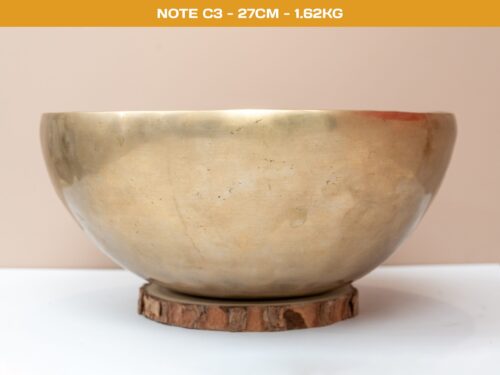 Chuông Xoay Himalaya Vàng Trơn Note C3 | Ø27cm | 1.62kg