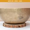 Chuông Xoay Himalaya Vàng Trơn Note A3 | Ø21cm | 1.4kg