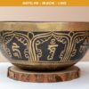 Chuông Xoay Himalaya Vàng Khắc Chú Om Mani Padme Hum | A3# | Ø19.5cm | 1.1kg