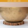 Chuông Xoay Himalaya Vàng Trơn Note F3# | Ø21cm | 1.4kg
