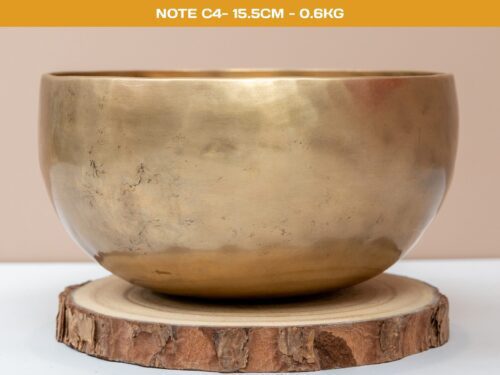 Chuông Xoay Himalaya Vàng Trơn Note C4 | Ø15.5cm | 0.6kg