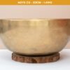 Chuông Xoay Himalaya Vàng Trơn Note C3 | Ø23cm | 1.41kg