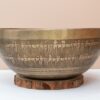 Chuông Xoay Himalaya Vàng Khắc Chú Om Mani Padme Hum | D3# | Ø22.5cm | 1.34kg