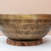 06.02.20260035 Chuông Xoay Himalaya Vàng Khắc Chú Om Mani Padme Hum | D3 | Ø22cm | 1.25kg