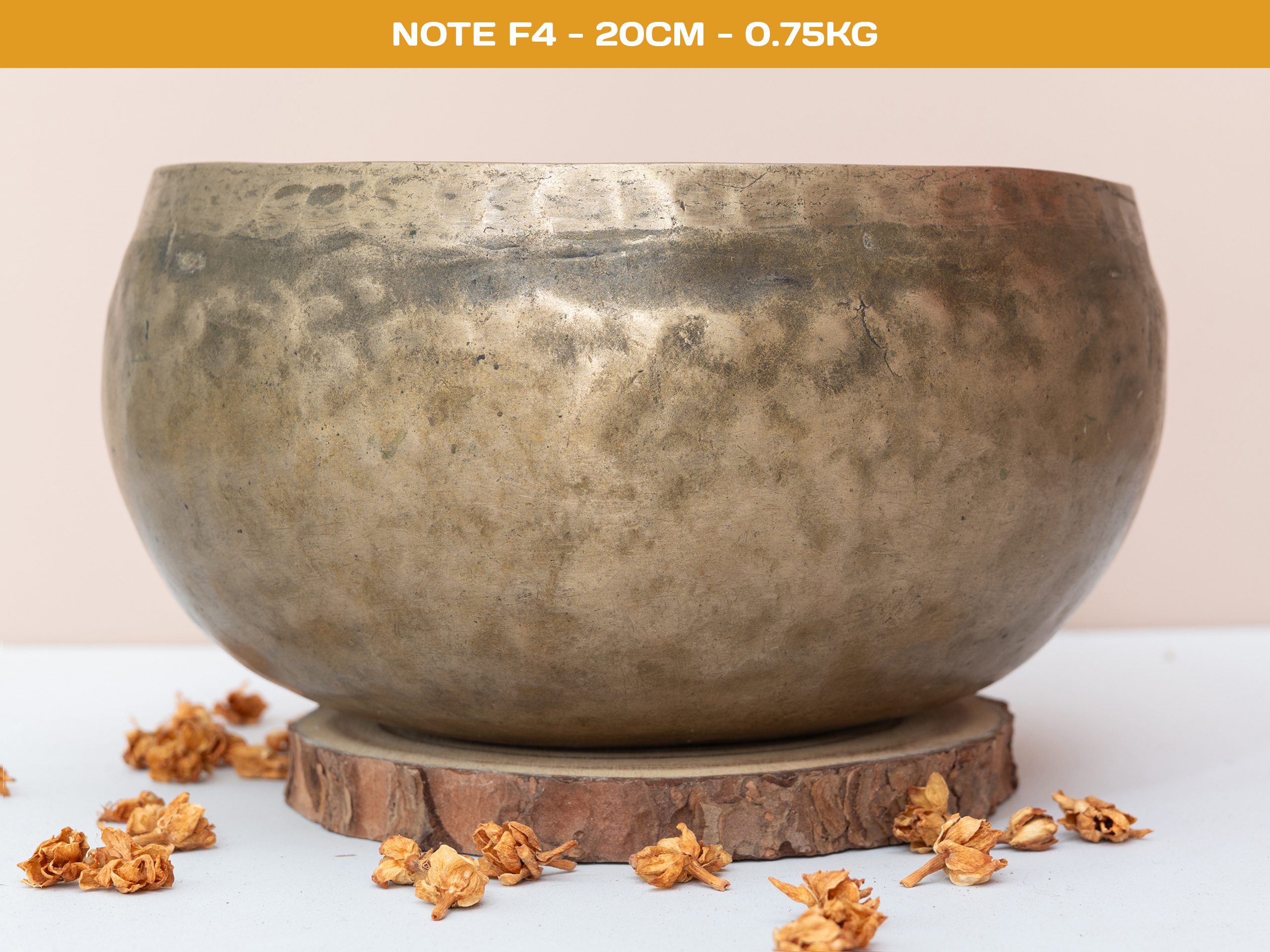 Chuông Xoay Himalaya Cổ (Antique Bowl) ~73 Năm | Note F4 | Ø 20cm | 0.75kg.