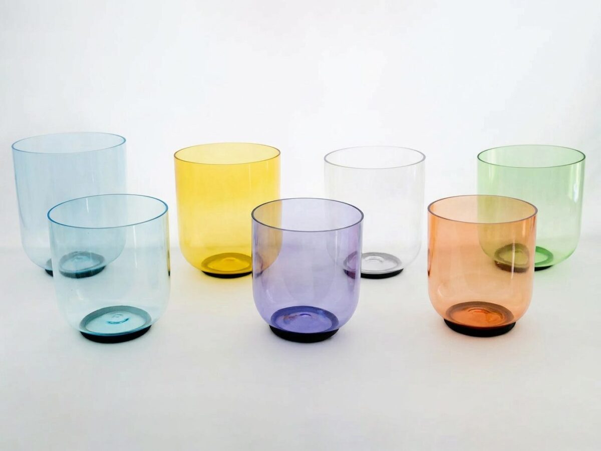 Bộ 7 Chuông Thạch Anh Pha Lê Xuyên Thấu | Pure Aura Series | 5.25–6.75”